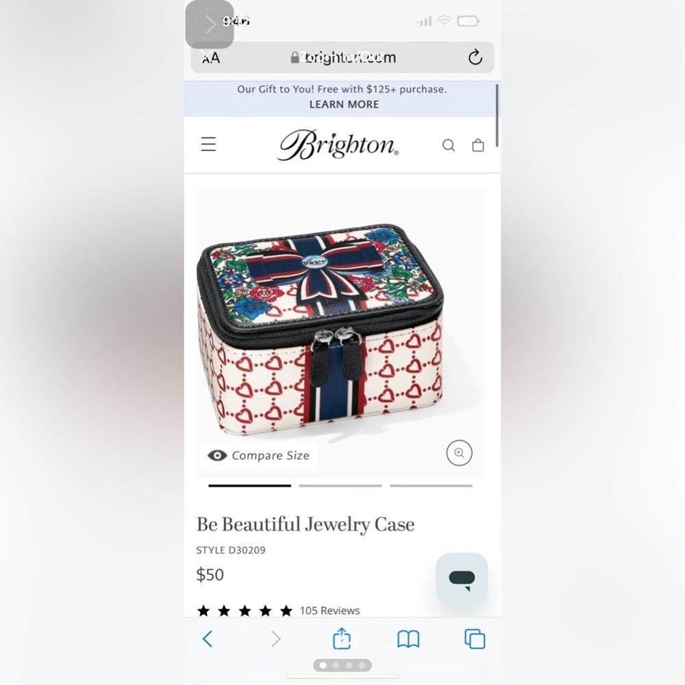 Brighton Be your kind of Beautiful Travel Jewelry Case - Picture 9 of 9